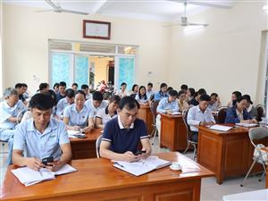 Giao ban công tác và kiểm tra mô hình Khuyến nông 6 tháng đầu năm 2025 Trạm Khuyến nông Vĩnh Bảo