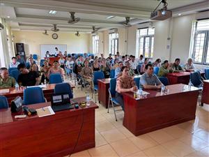 Xã Hữu Bằng – Kiến Thụy tổ chức tập huấn kỹ thuật nuôi thâm canh Ếch trên lồng trong ao nuôi cá rô phi theo VietGAP