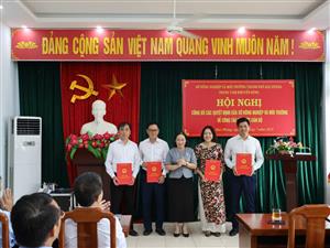 Công bố các Quyết định của Giám đốc Sở Nông nghiệp và Môi trường về việc bổ nhiệm Trưởng phòng, Trưởng trạm, Trưởng trại và Phó Trưởng trạm trực thuộc Trung tâm Khuyến nông Thành phố Hải Phòng