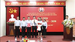 Đại hội đảng bộ bộ phận Trung tâm Khuyến nông nhiệm kỳ 2025-2030: Phát huy Đoàn kết - Đổi mới tư duy - Phát triển bền vững
