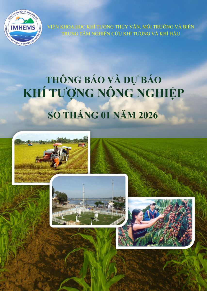 Thông báo và dự báo Khí tượng nông nghiệp số tháng 01 năm 2026