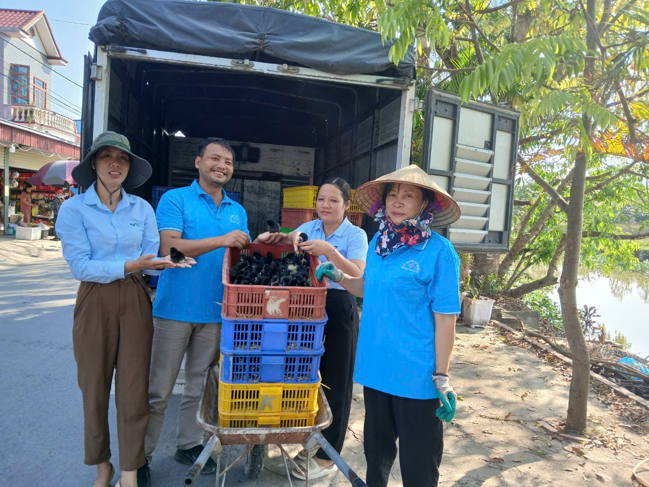 Trạm khuyến nông Tiên Lãng  và tổ Khuyến nông cộng đồng xã Tiên Minh kết nối Hợp tác xã Gà giống Lê Ngọc hỗ trợ người chăn nuôi khôi phục sản xuất sau ảnh hưởng của cơn bão số 3